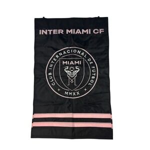 WinCraft Inter Miami CF Banner Flag 28"x40"‎ MLS Soccer Team Logo Sign Black